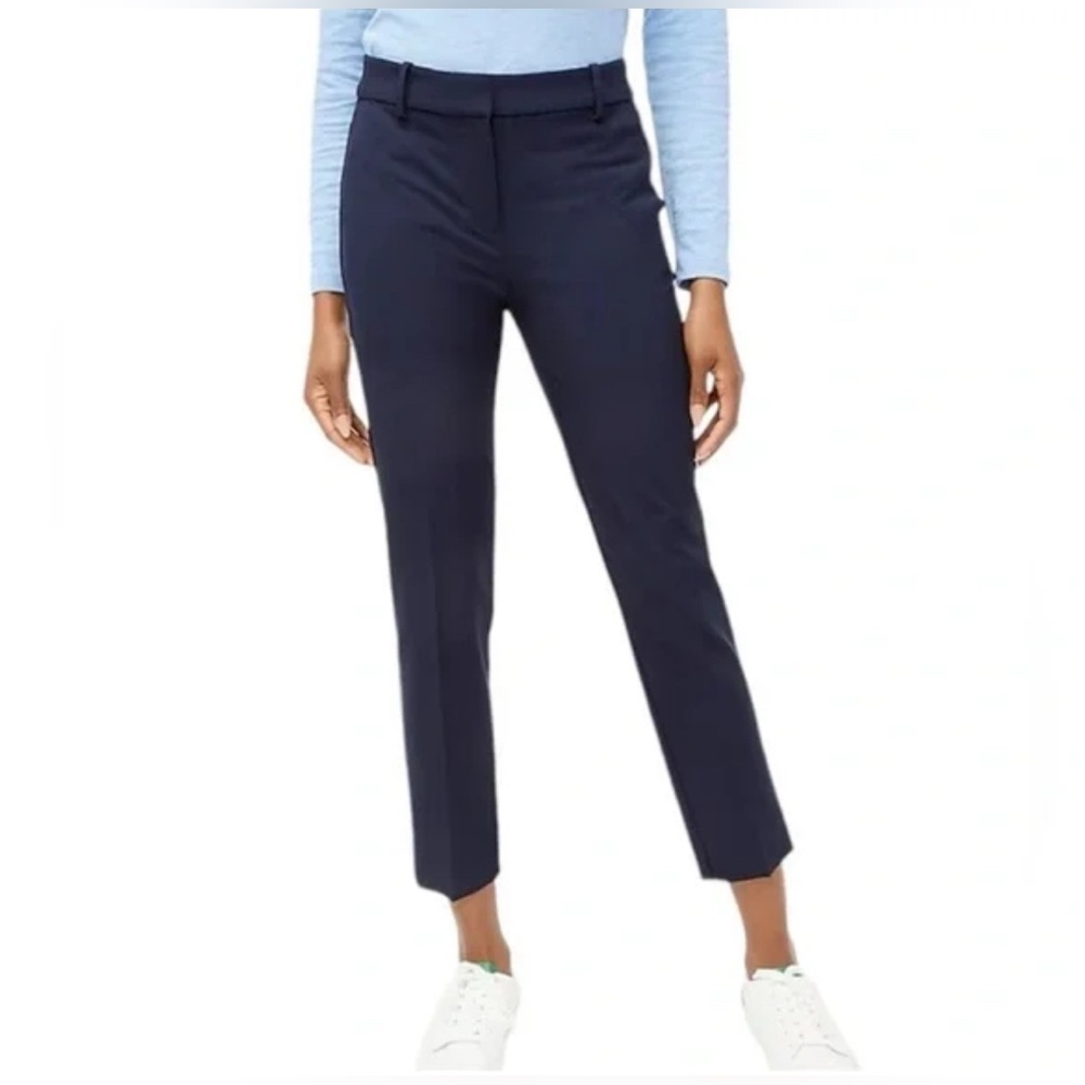 J. Crew Factory Women’s Ruby Ankle Pant in Stretch Twill – Navy – Size 18 – EUC